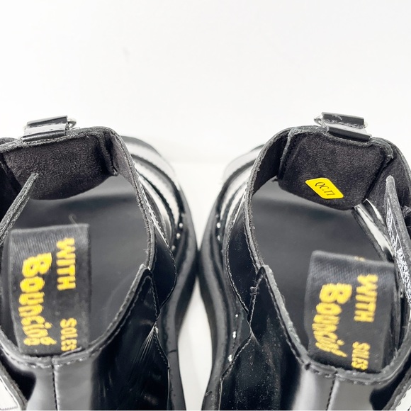 NEW Dr Martens Mackaye Hardware Leather Strap Sandals Black - Picture 6 of 12